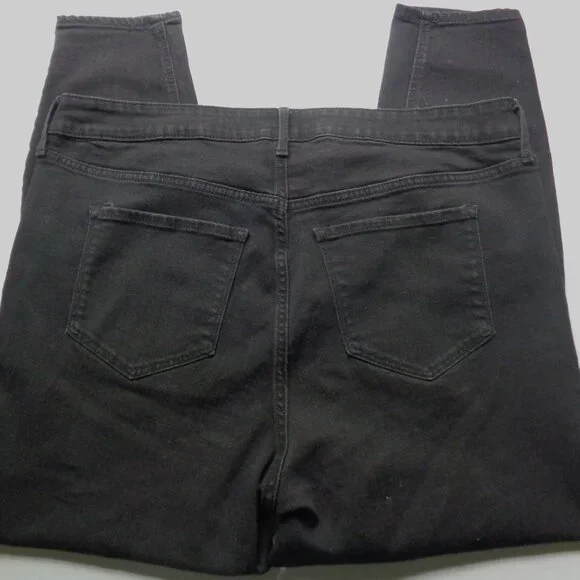 Old Navy Wow Super Skinny Jeans size 20 High Rise Stretch Black Denim #9 - Picture 3 of 4